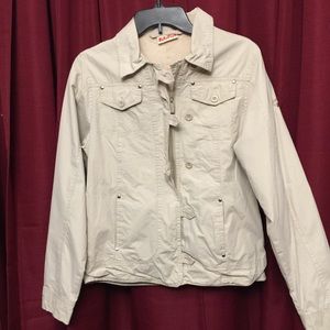 Rotation Khaki Jacket w/Zipper and Button‎